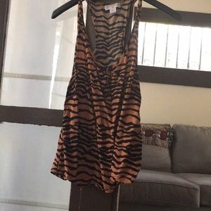 Animal print tank top